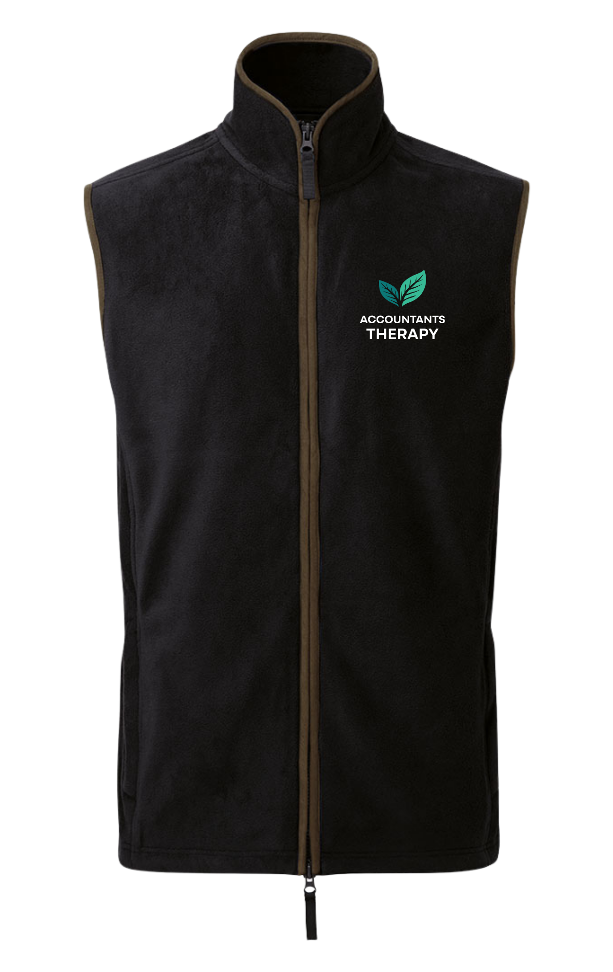 Men's fleece gilet with Accountants Therapy logo embroidery PR803