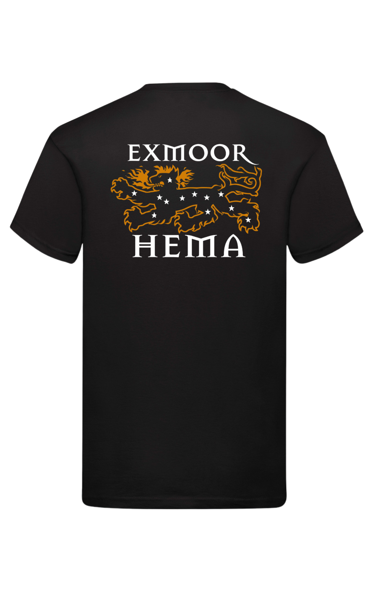 Exmoor Hema Short Sleeve T shirt big back print and small front print