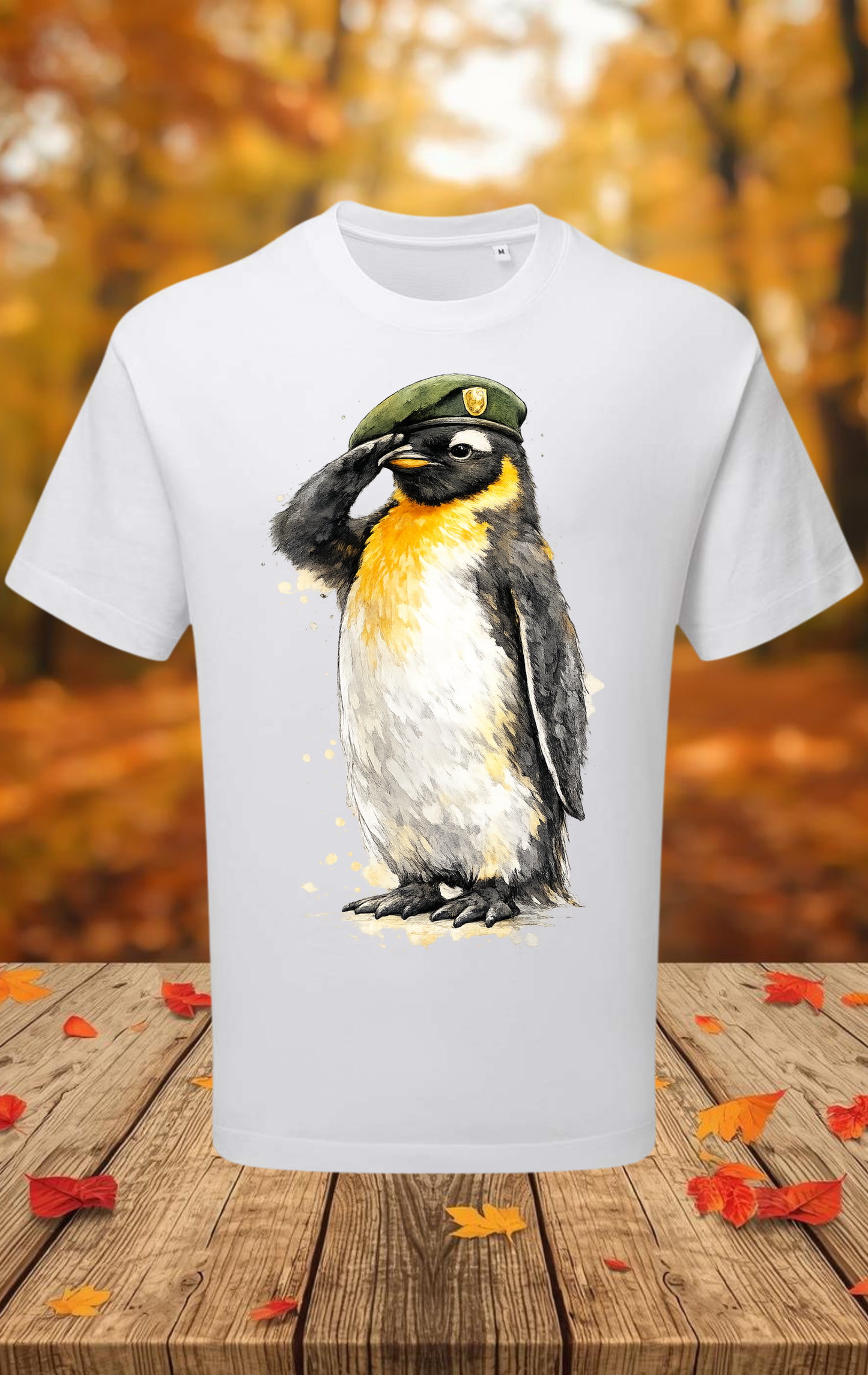 Saluting Penguin Tee