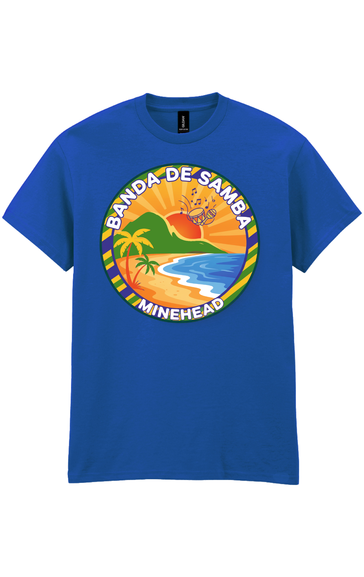 Minehead Samba short sleeve t shirt Royal Blue