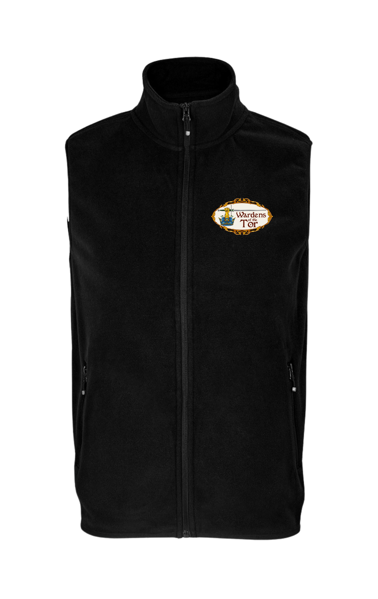 Black Unisex Fleece Gilet Sols Wardens of the Tor 03822