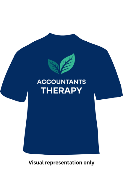 Short sleeve Accountants Therapy Navy T shirt GD05