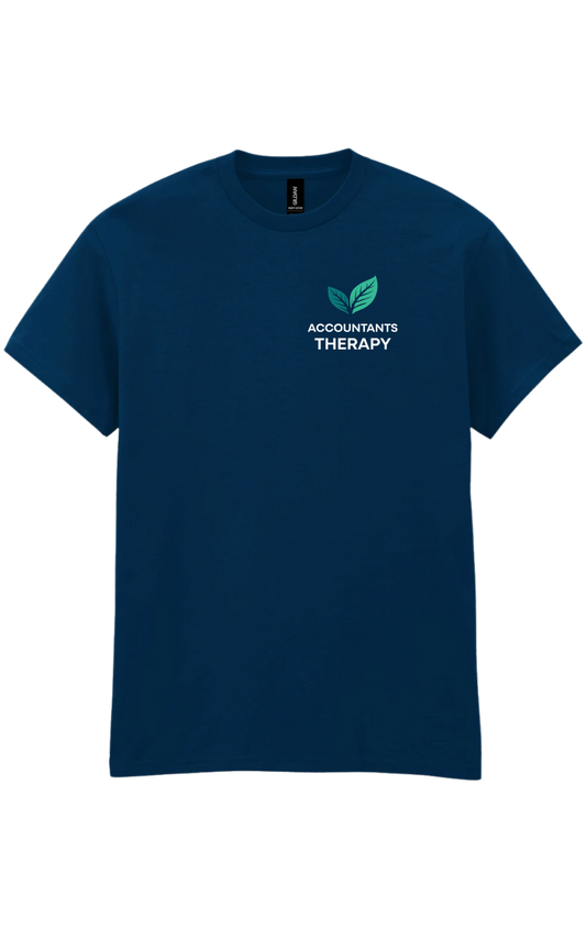 Short sleeve Accountants Therapy Navy T shirt GD05