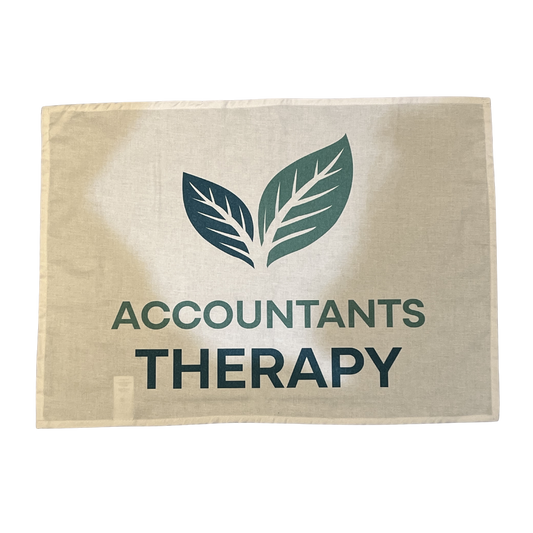Accountants Therapy Printed Tea Towel