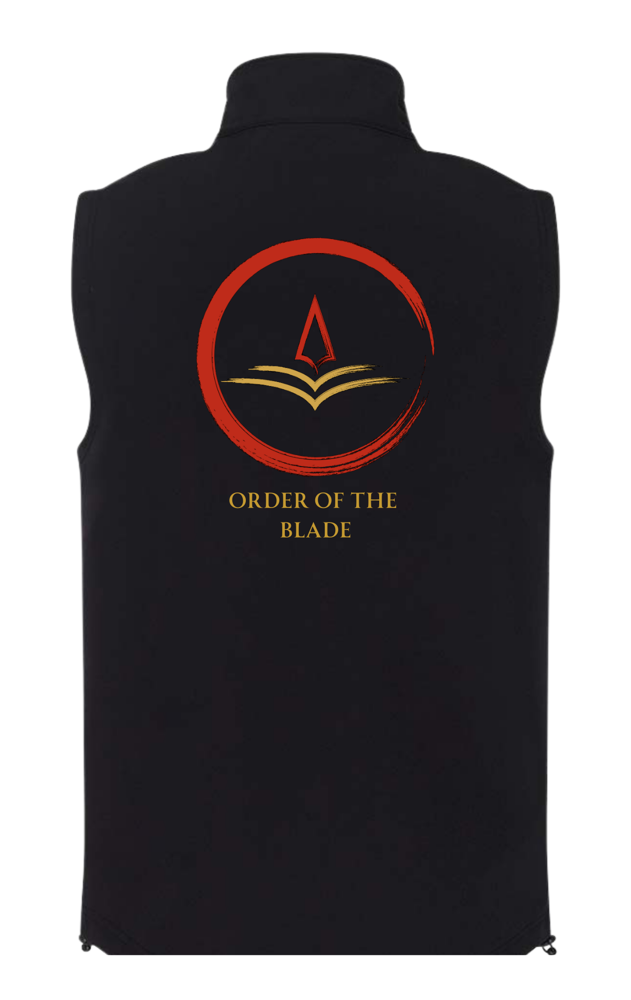 Men's Soft shell ORDER OF THE BLADE Gilet in black RS232M