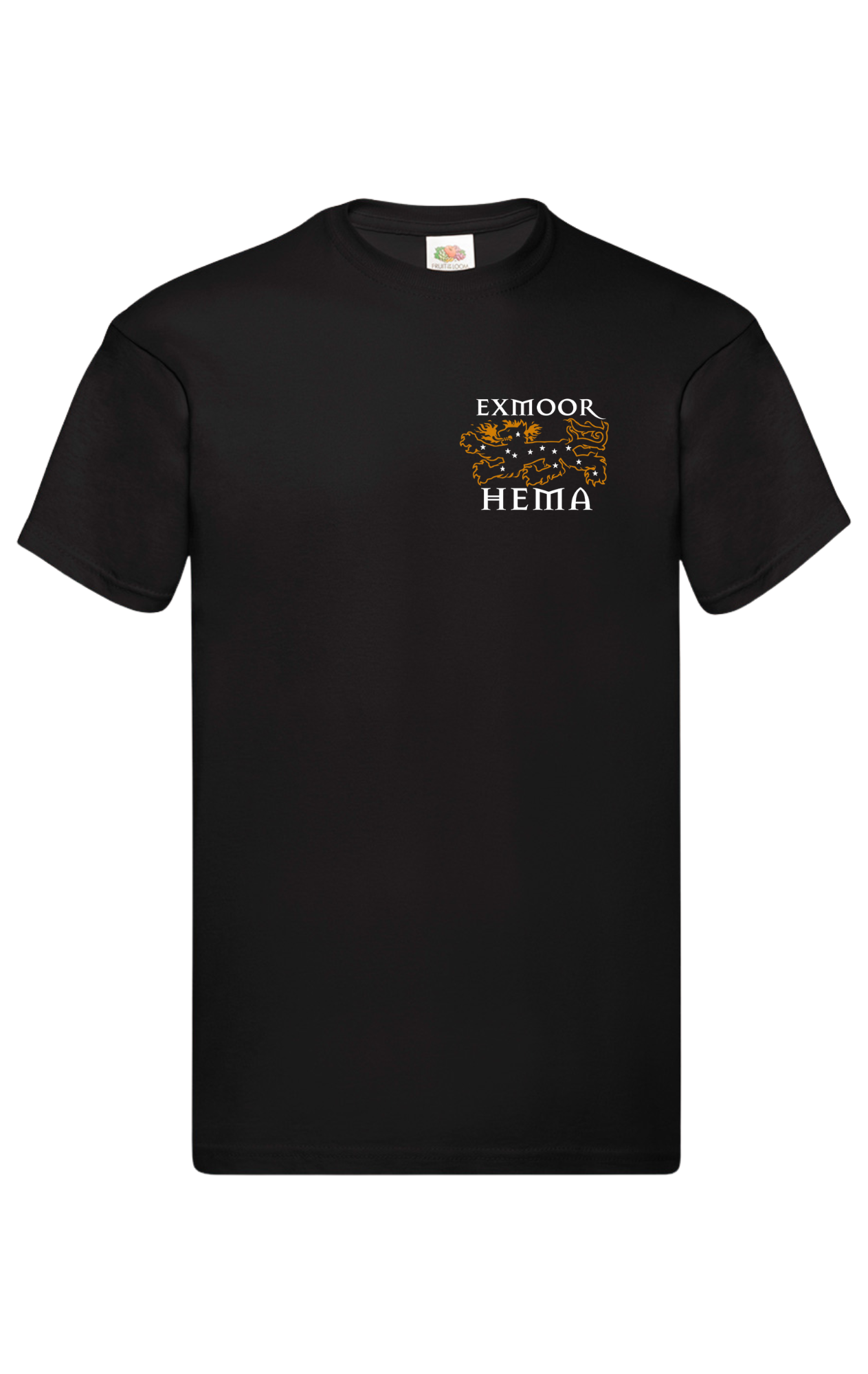 Exmoor Hema Short Sleeve T shirt big back print and small front print