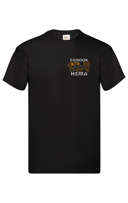 Exmoor Hema Short Sleeve T shirt big back print and small front print