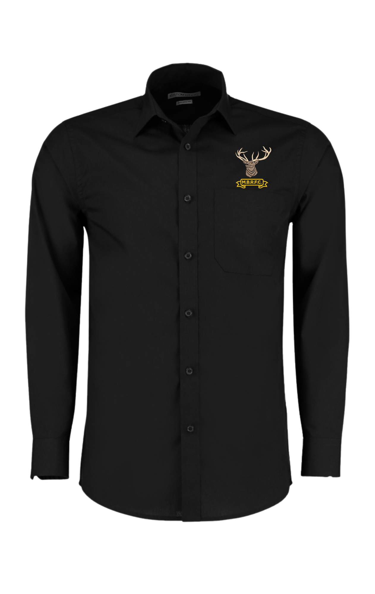 Kustom Kit Long Sleeve Tailored Poplin Shirt MBRFC K142