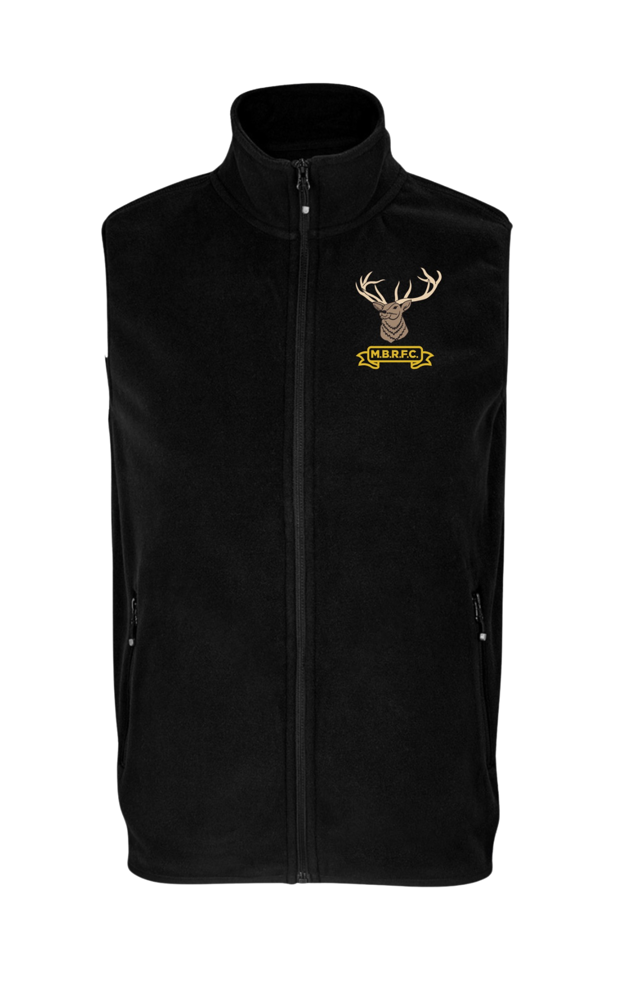 Black Unisex Fleece Gilet Sols MBRFC 03822