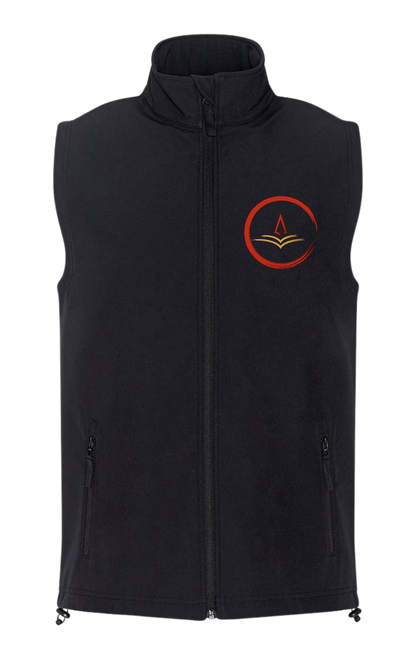 Men's Soft shell ORDER OF THE BLADE Gilet in black RS232M