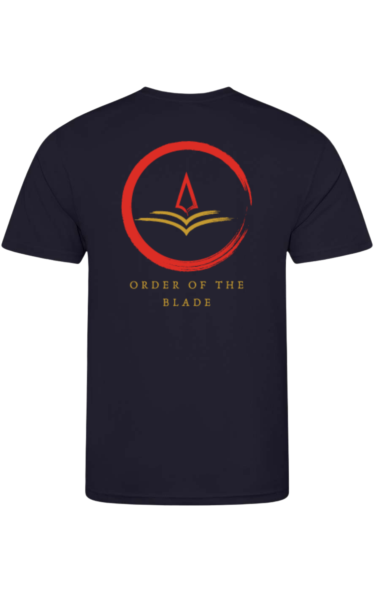 Order of the Blade Short Sleeve T shirt big back print and small front print
