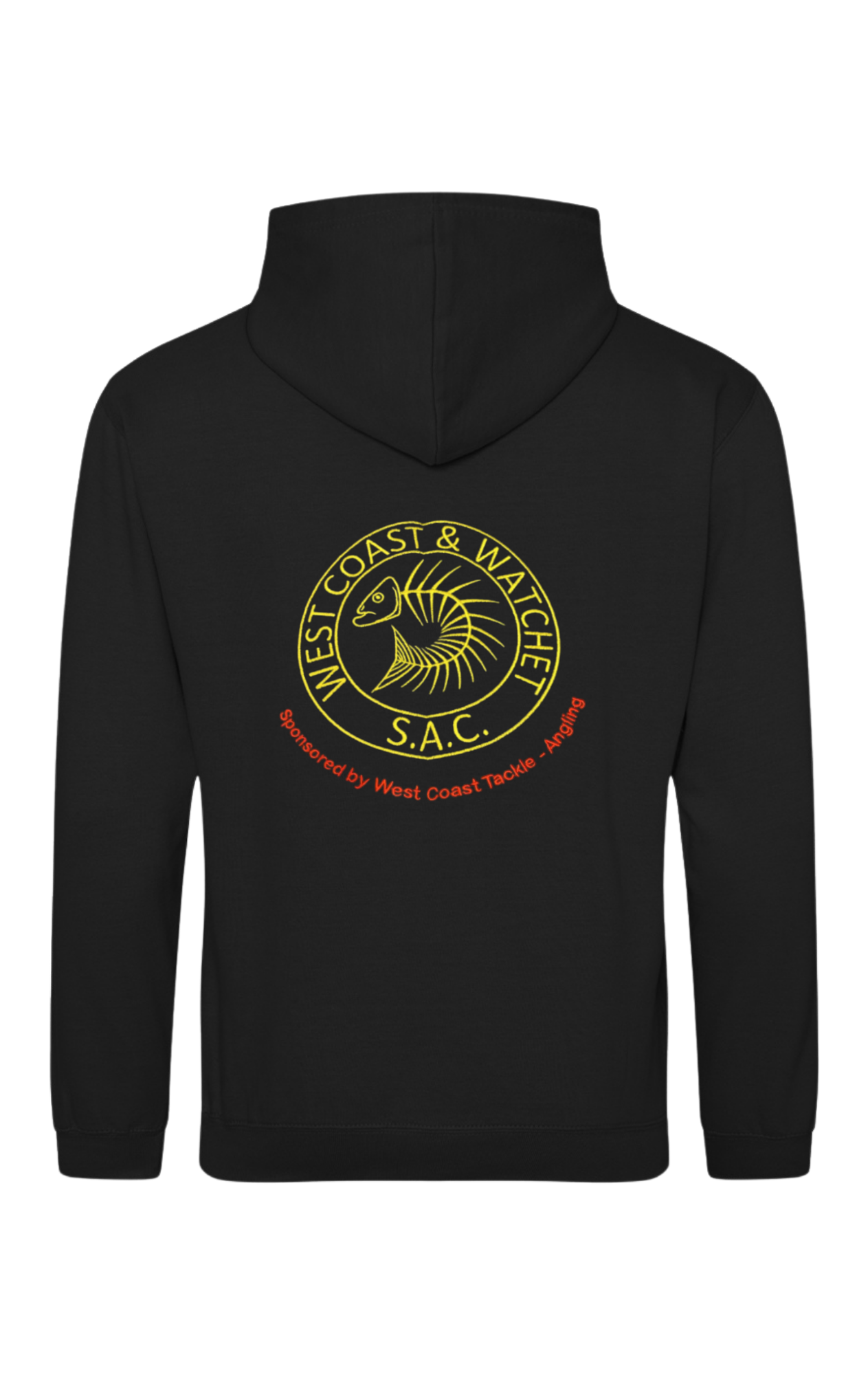 West Coast & Watchet Hoodie Front, back and sleeve