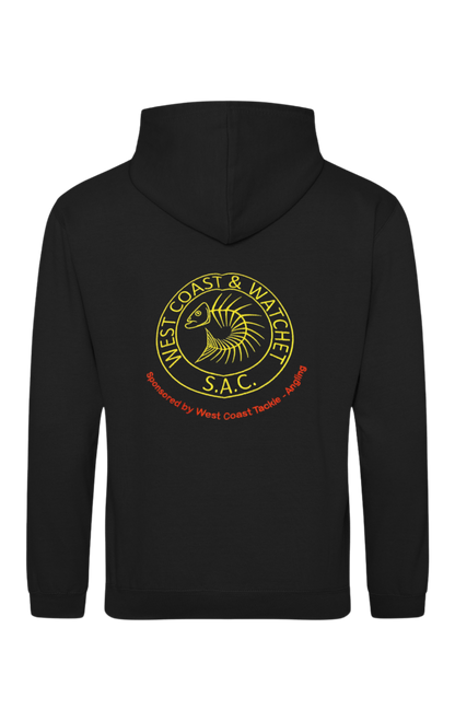 West Coast & Watchet Hoodie Front, back and sleeve